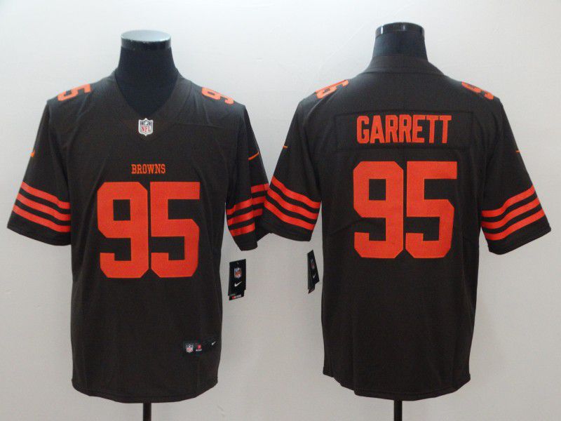 Men Cleveland Browns 95 Garrett brown Nike Vapor Untouchable Limited Playe NFL Jerseys